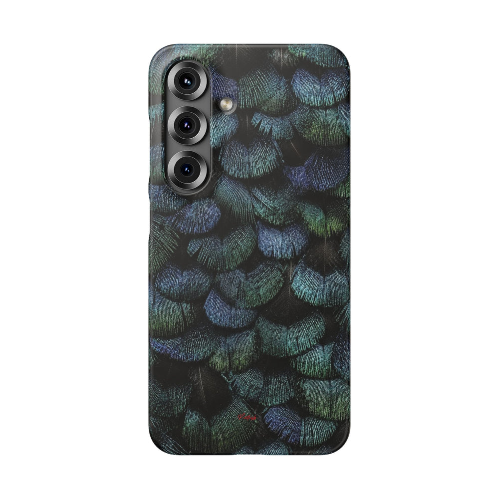 Iridescent Feather Snap Case