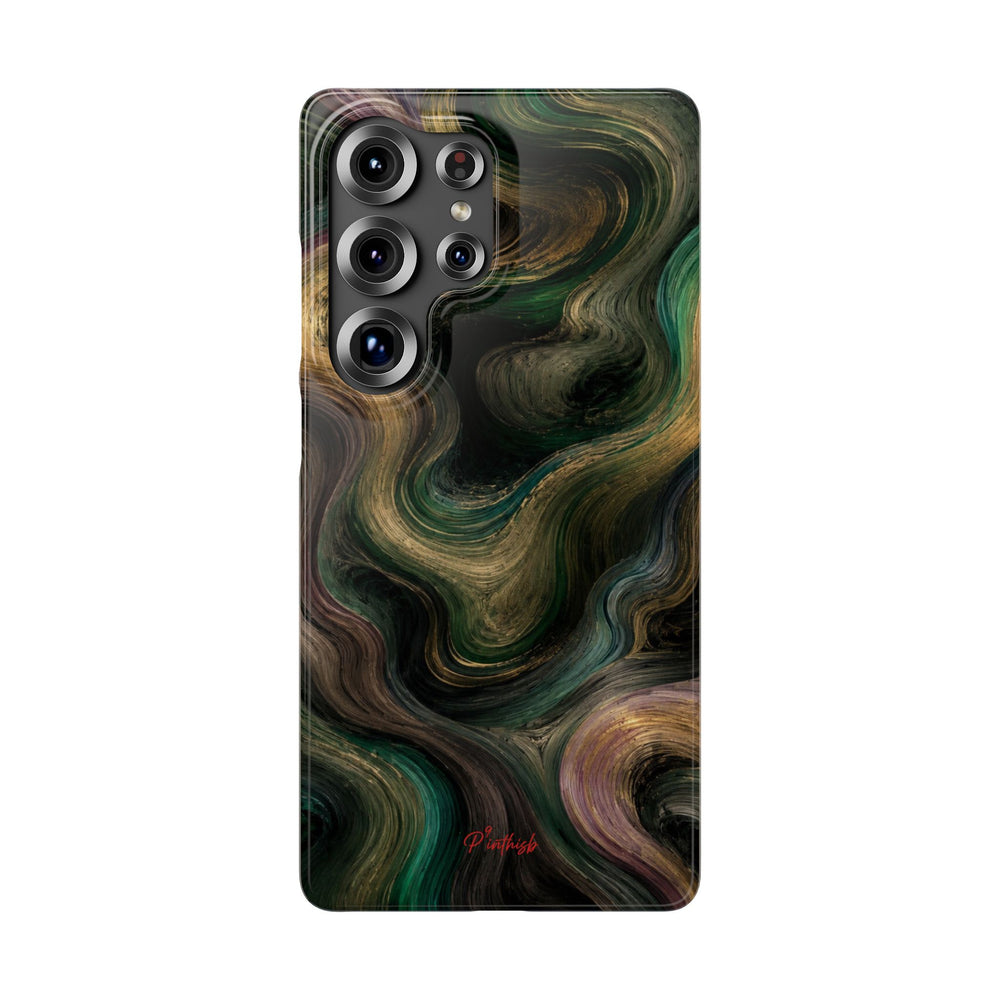 Marbled Forest Snap Phone Case
