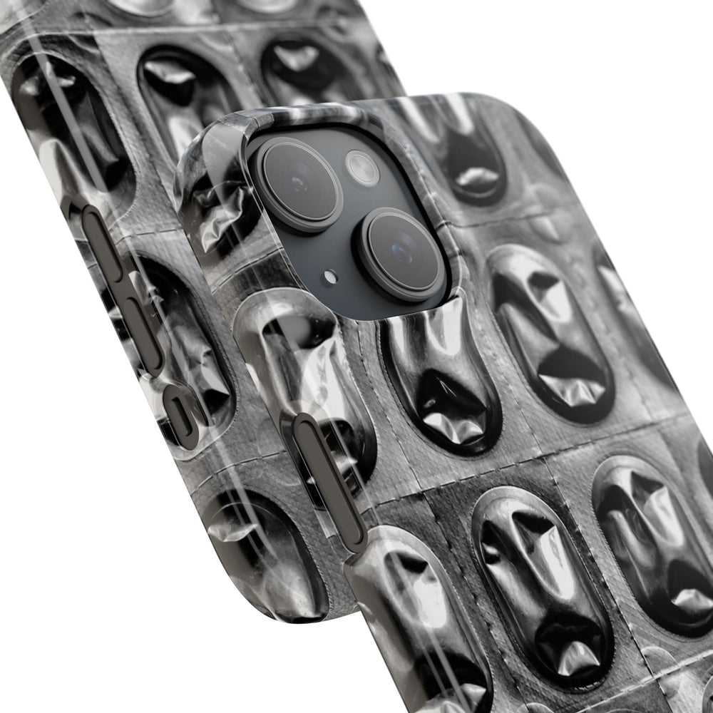 Metallic Mask Grid Snap Case