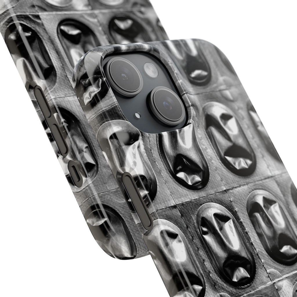 Metallic Mask Grid Snap Case