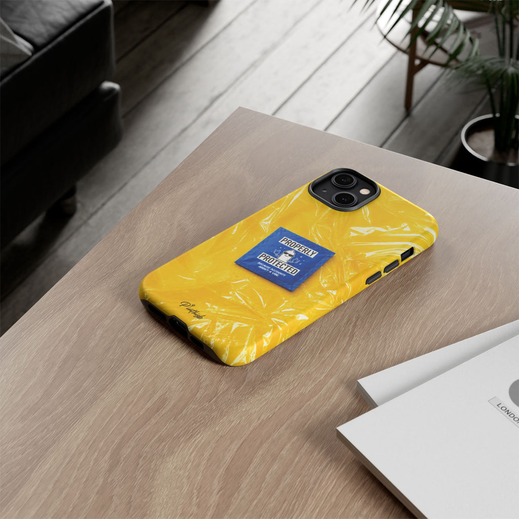 "Properly Protected" Graphic Phone Case