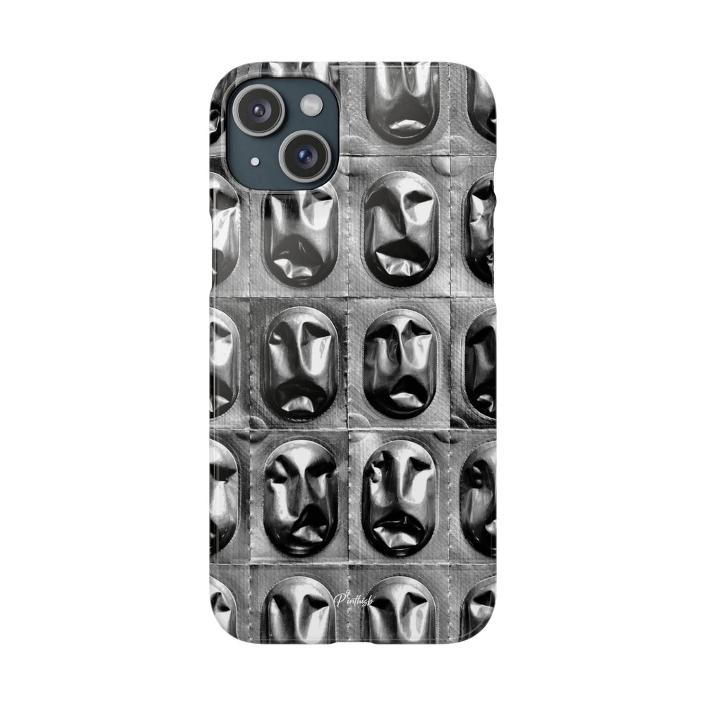 Metallic Mask Grid Snap Case