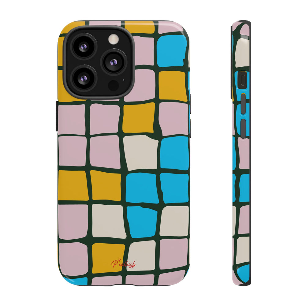 Color Grid Tough Phone Case