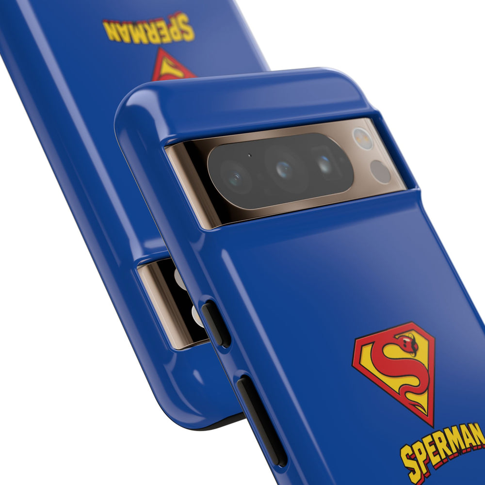 "SPERMAN" Parody Logo Tough Phone Case