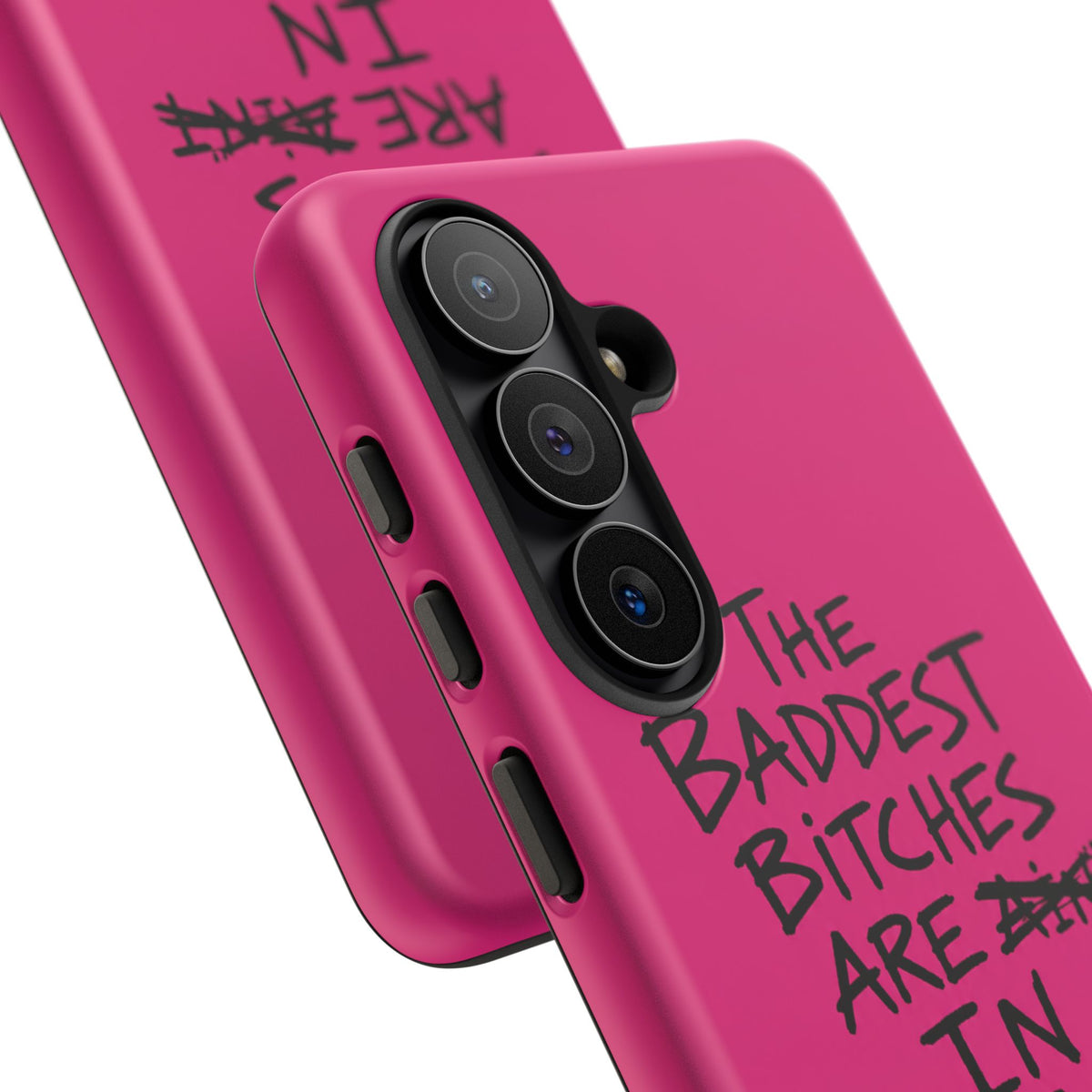 "The Baddest B*tches Are In Pogradec" Hot Pink Case