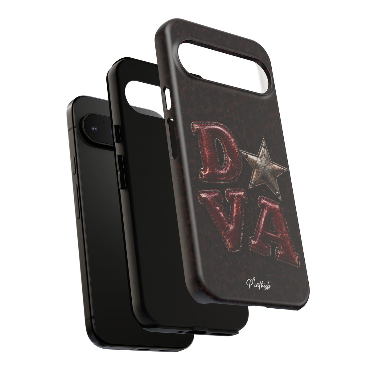 Geometric Blue Diamond Tough Phone Case