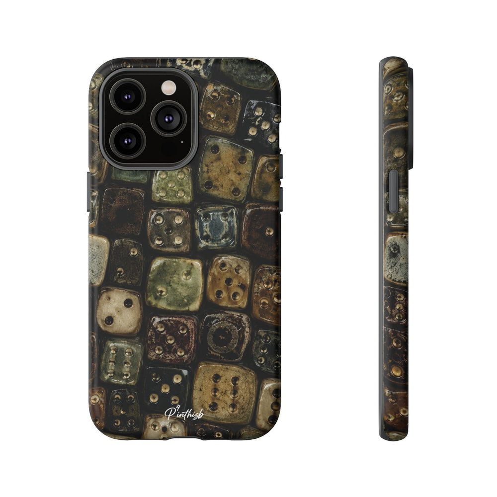 Vintage Dice Tile Phone Case