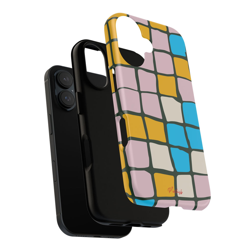 Color Grid Tough Phone Case
