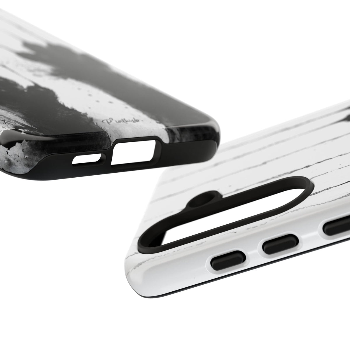 Black Ink Paw Print Tough Case