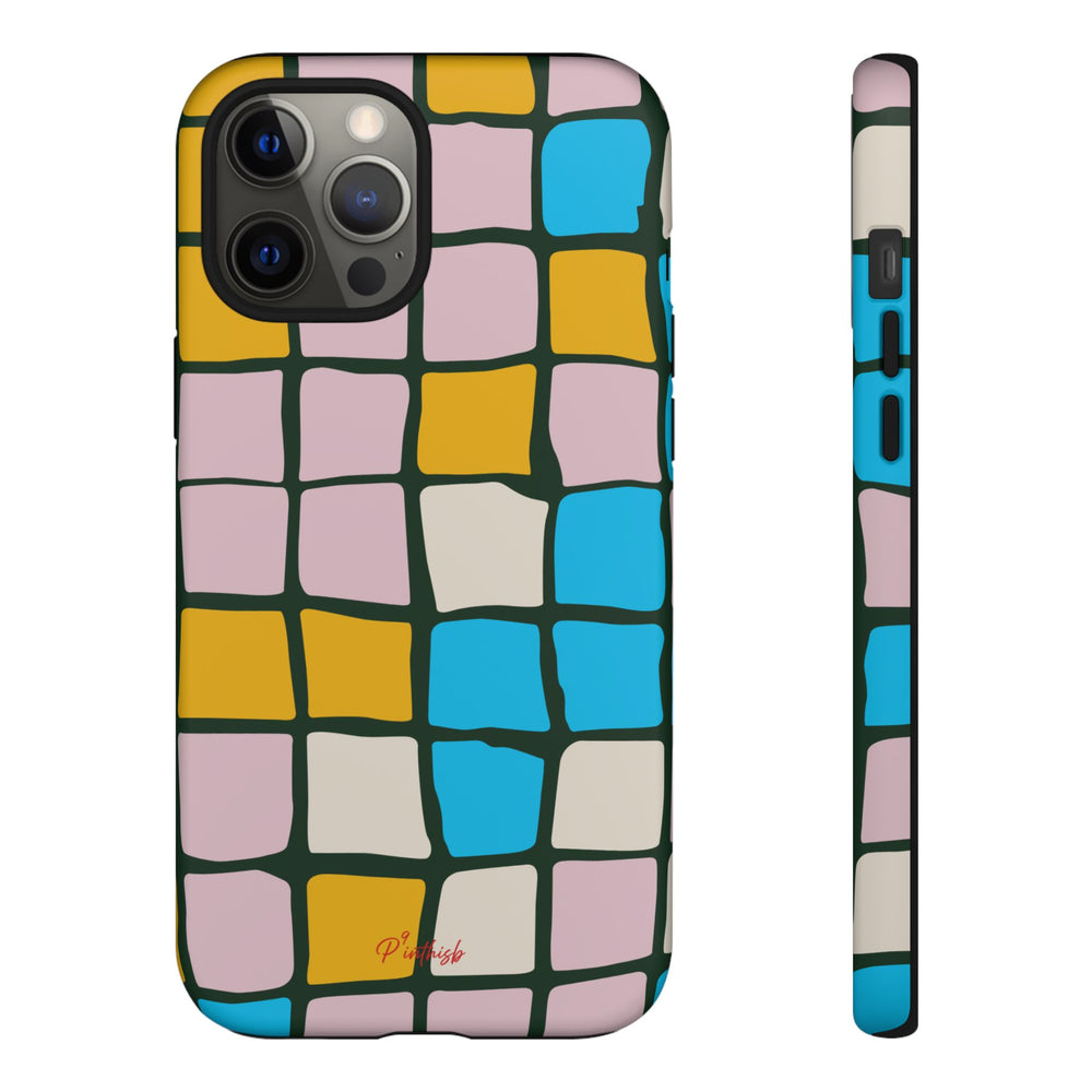 Color Grid Tough Phone Case
