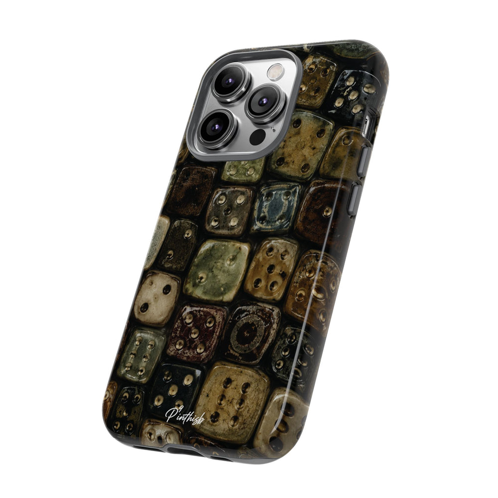 Vintage Dice Tile Phone Case
