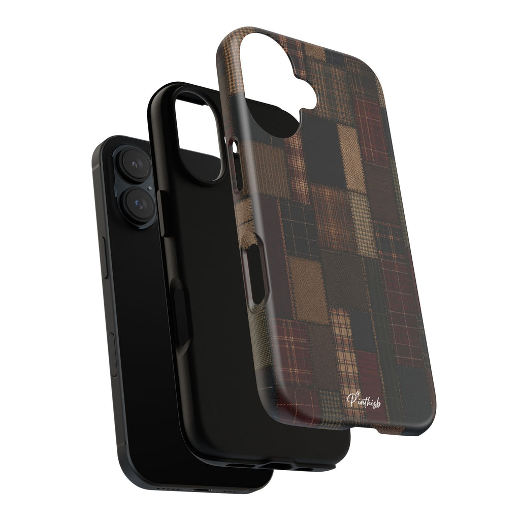 Plaid Patchwork Tough Phone Case