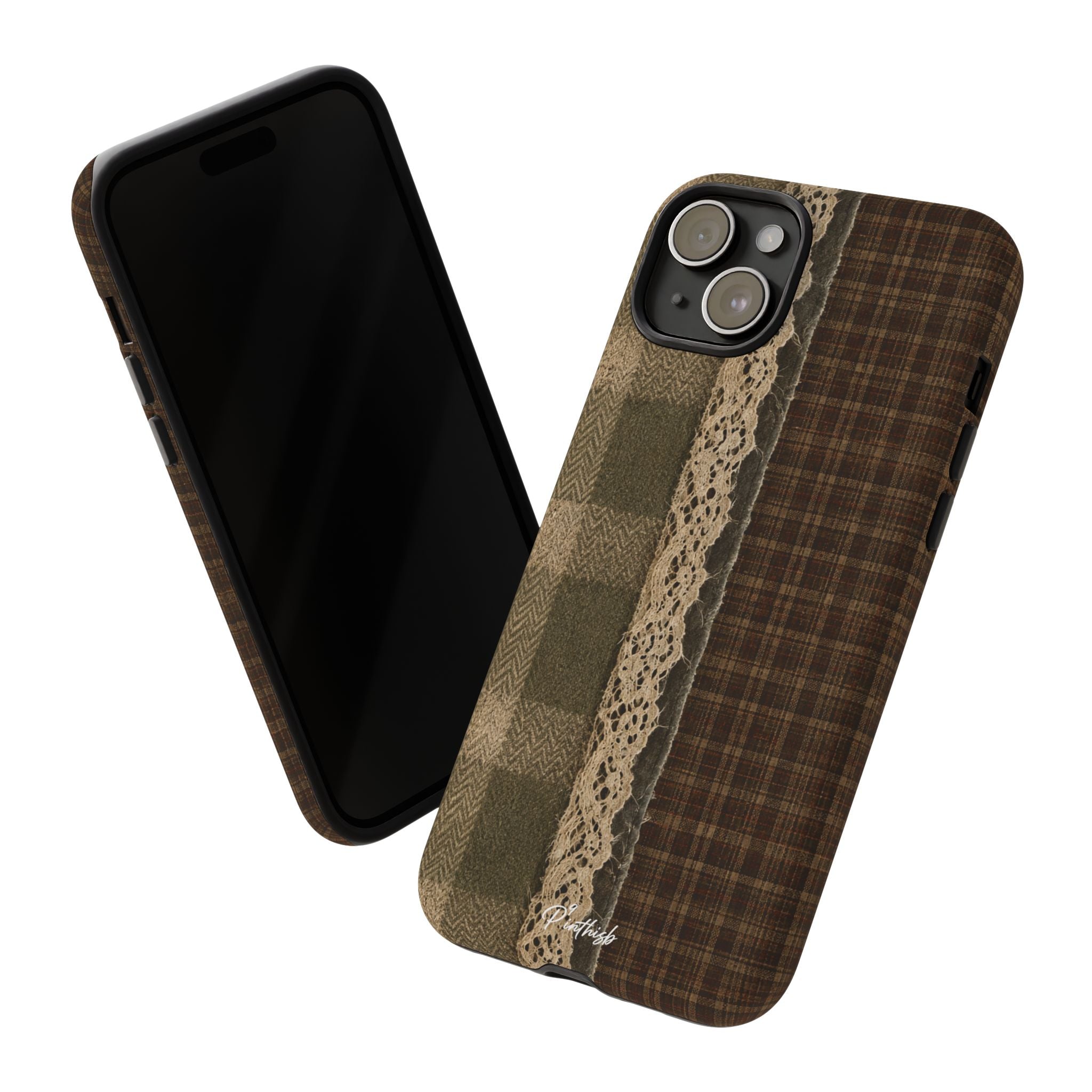 Plaid Lace Tough Phone Case
