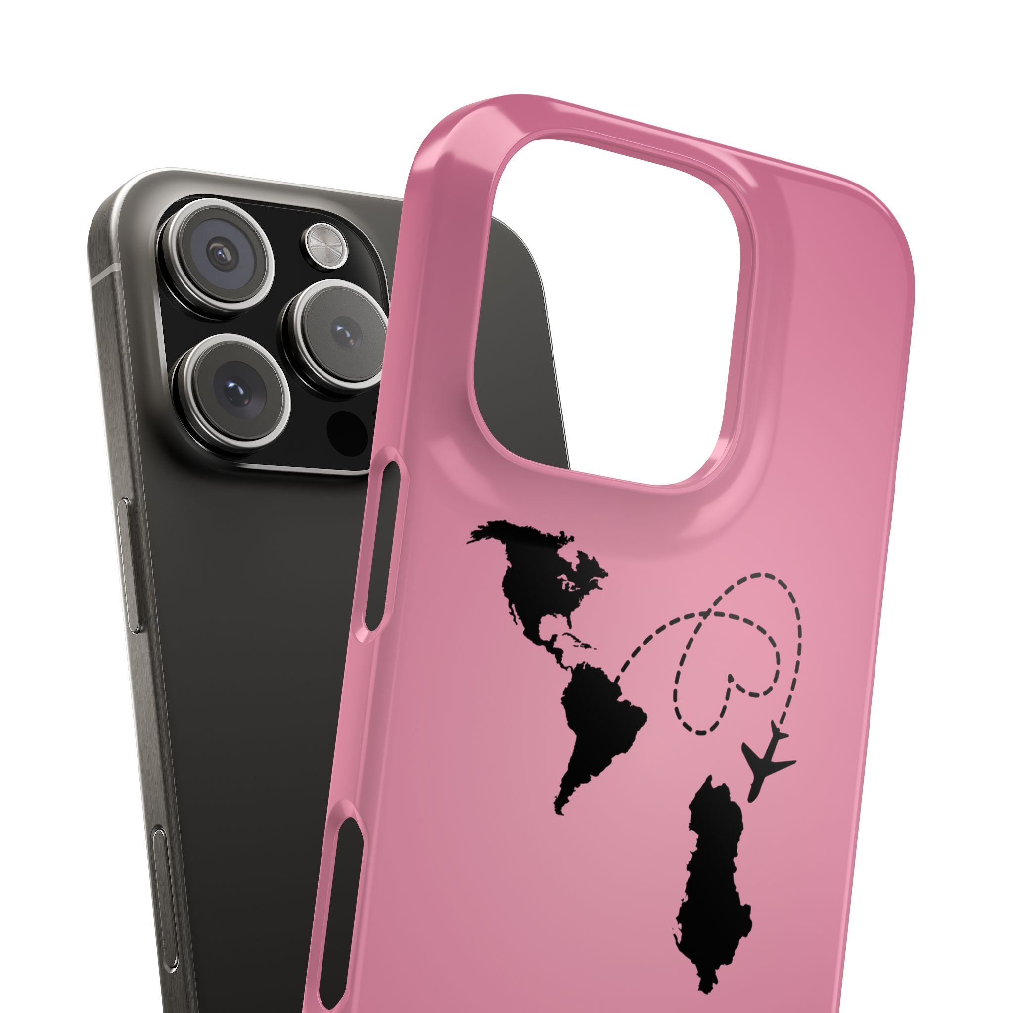 America to Albania Pink Snap Phone Case