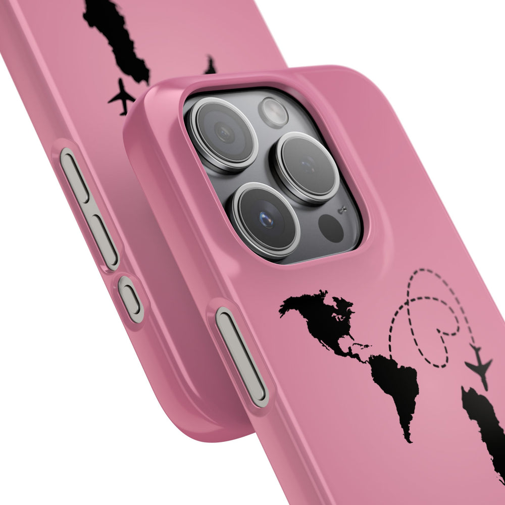 America to Albania Pink Snap Phone Case