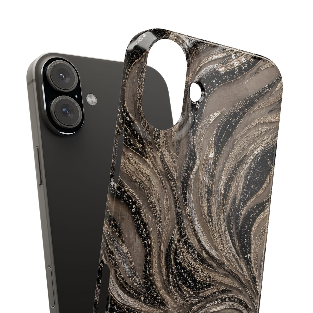 Neutral Swirl Protective Snap Case