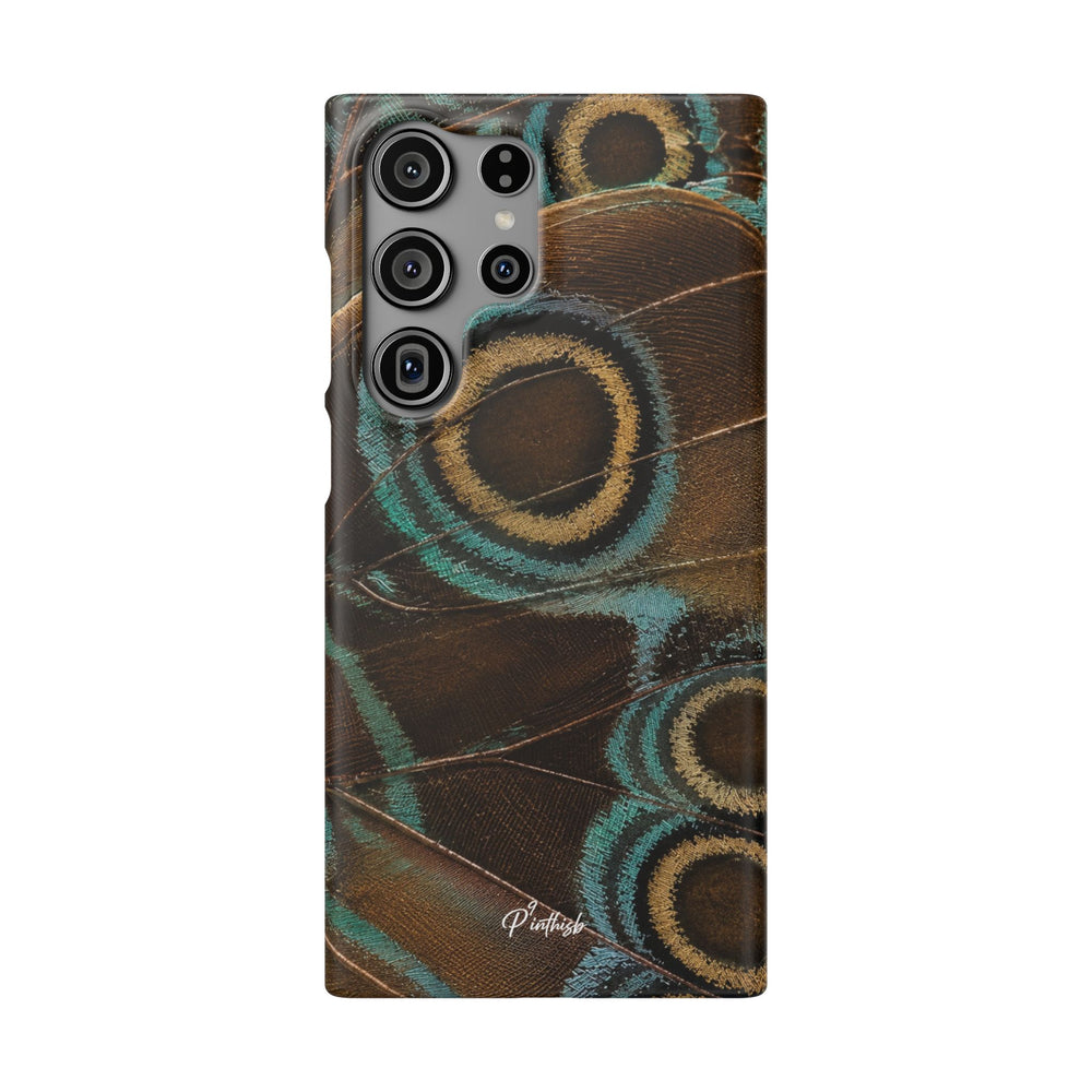 Peacock Feather Pattern Snap Case