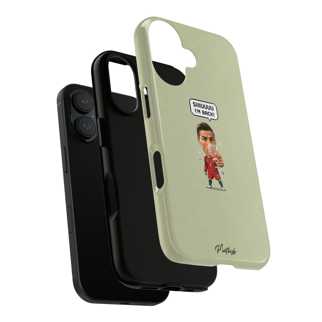 "SIIUUU, I'M BACK" CR7 Tough Phone Case