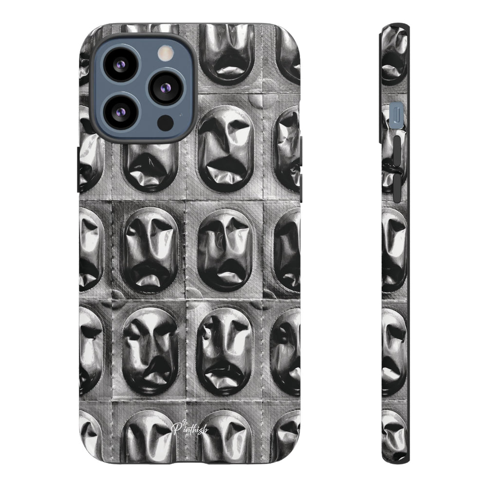 Metallic Mask Grid Tough Case