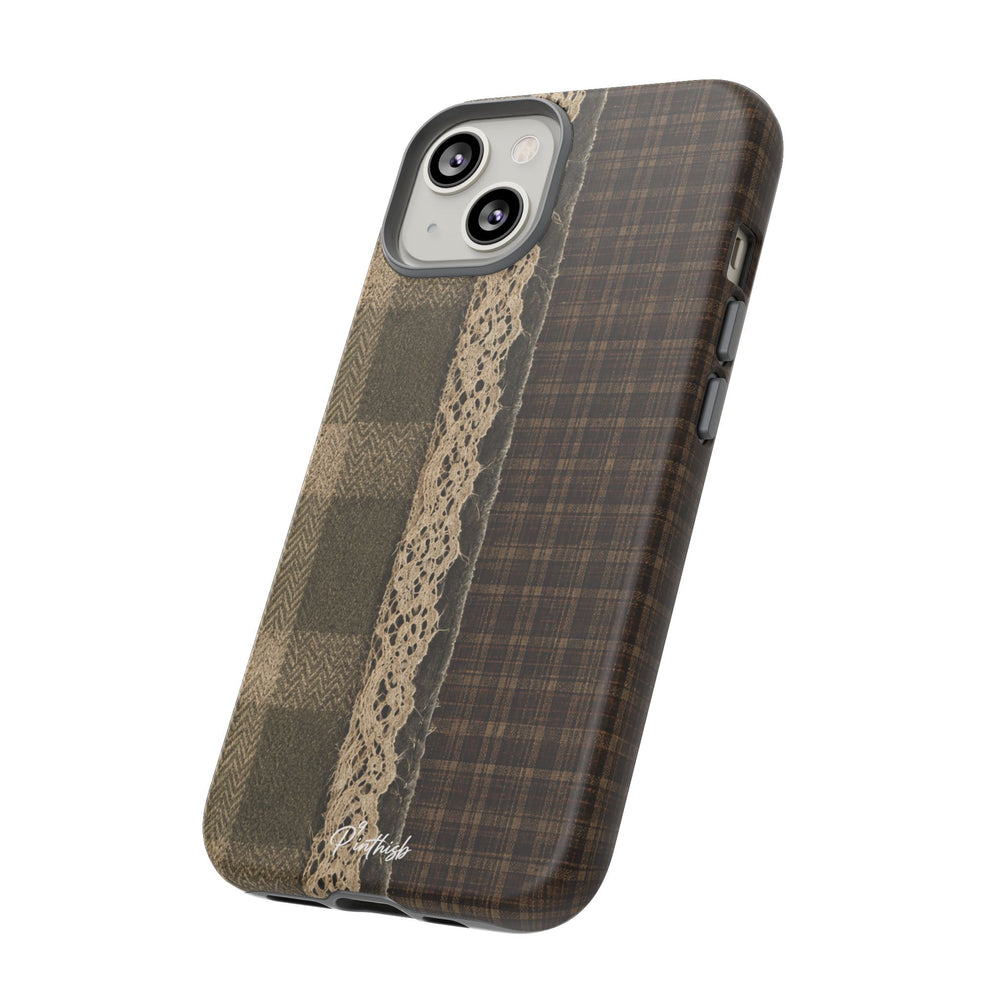 Plaid Lace Tough Phone Case