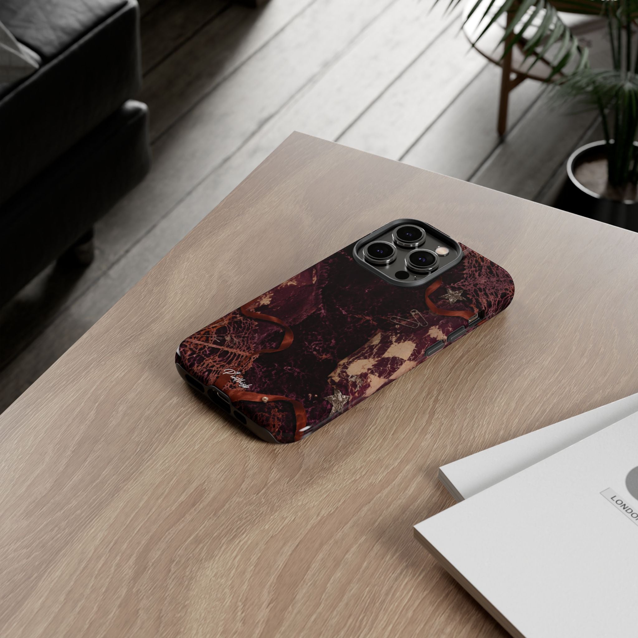 Dark Maroon Vintage Tough Case