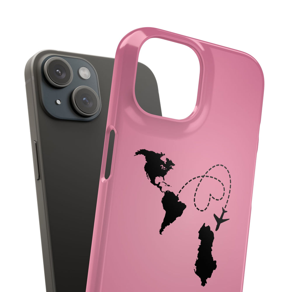 America to Albania Pink Snap Phone Case