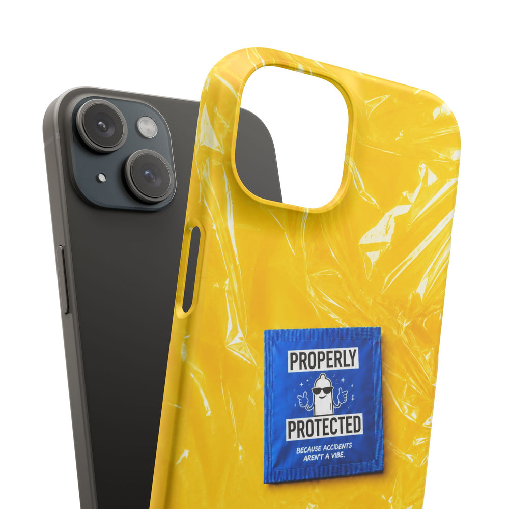 "Properly Protected" Graphic Snap Phone Case