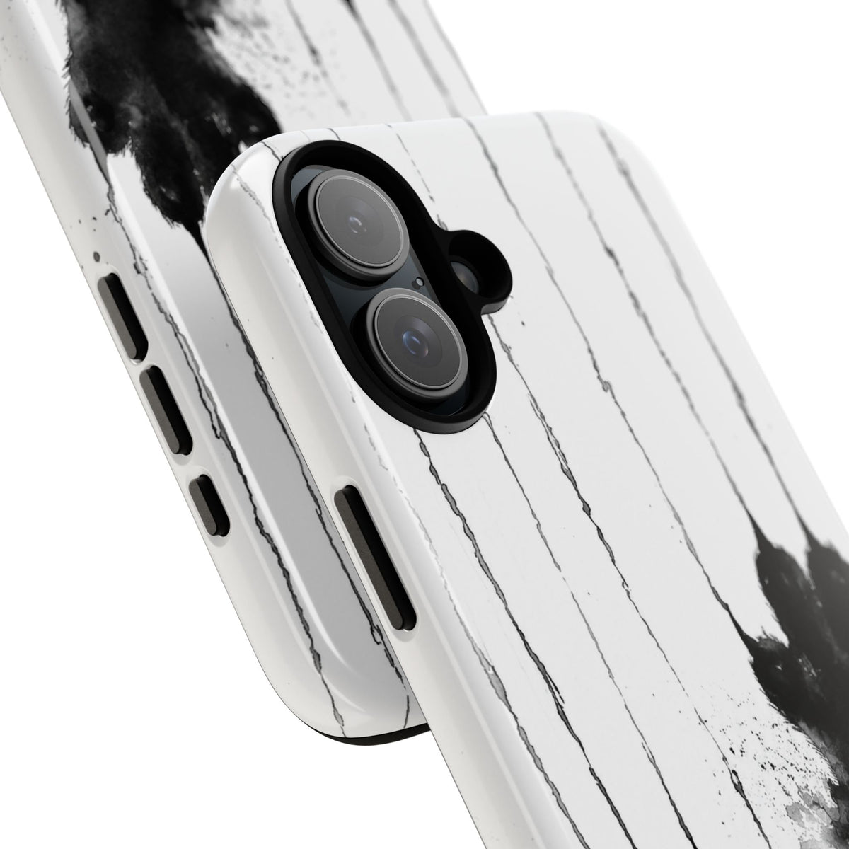 Black Ink Paw Print Tough Case