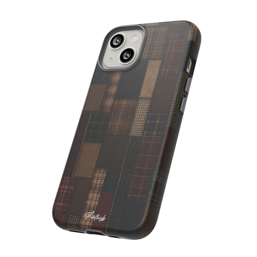 Plaid Patchwork Tough Phone Case