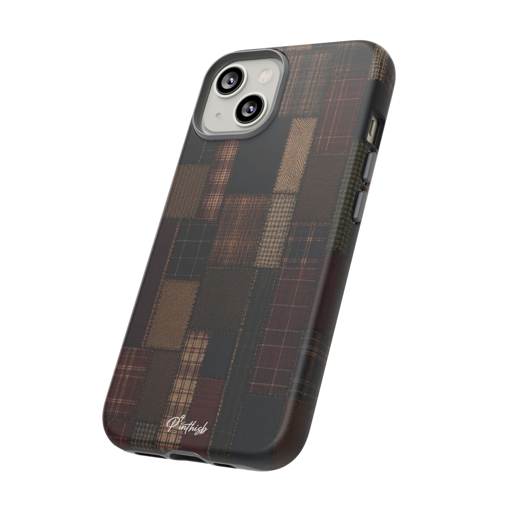 Plaid Patchwork Tough Phone Case