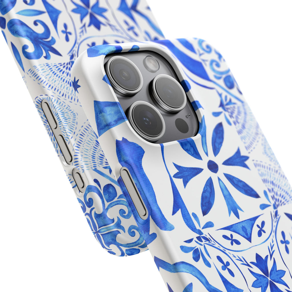 Blue Tile Pattern Snap Phone Case