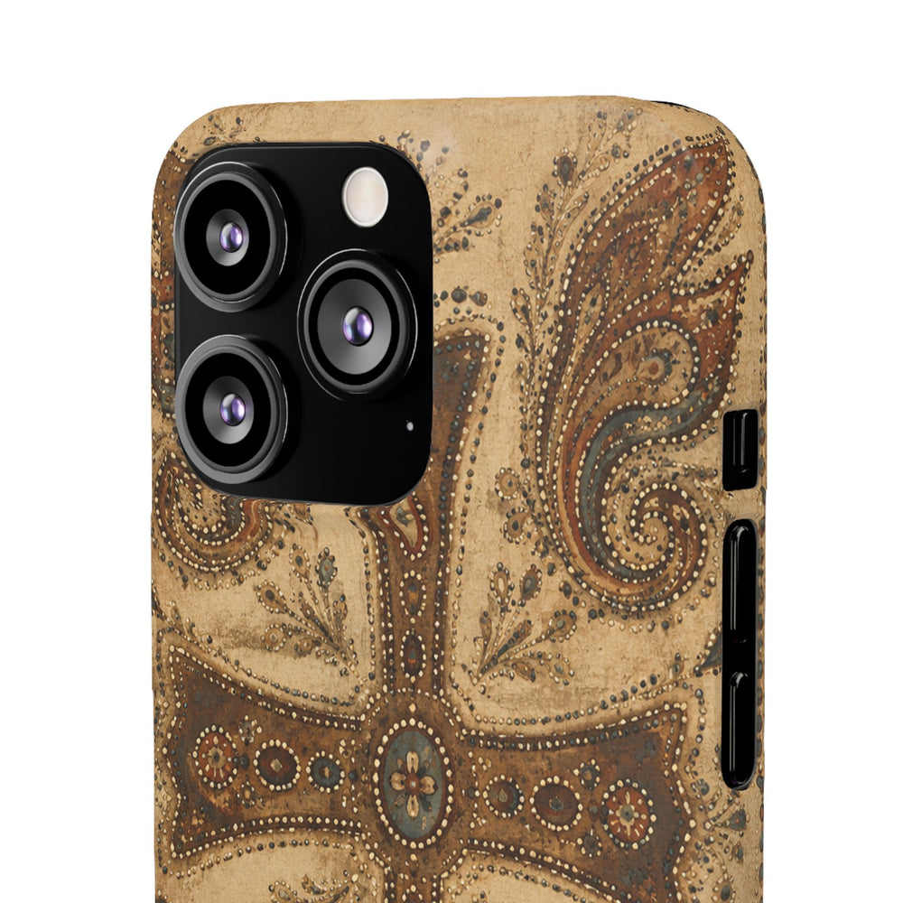 Cross Paisley Snap Case