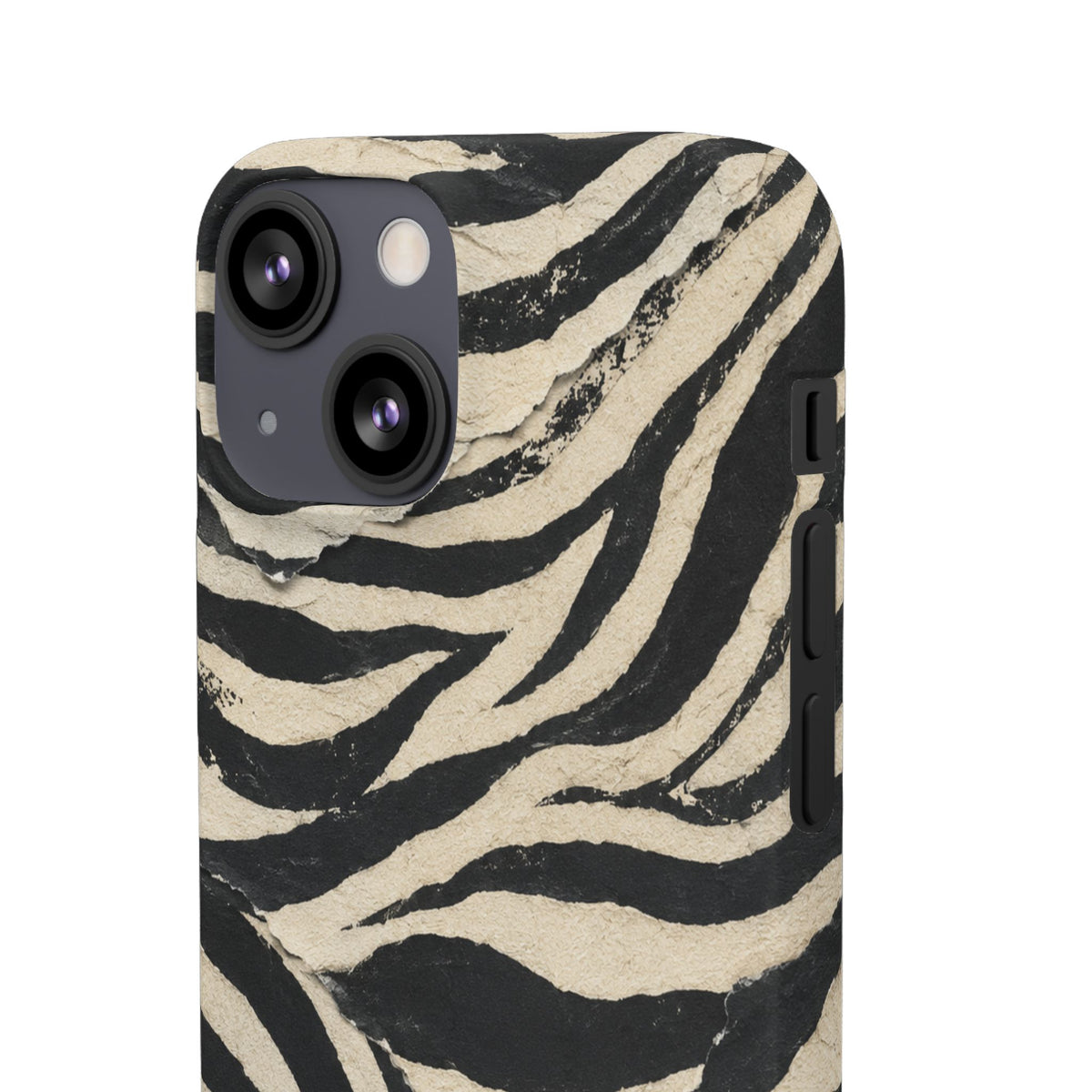 Wavy Peach & Mauve Snap Case