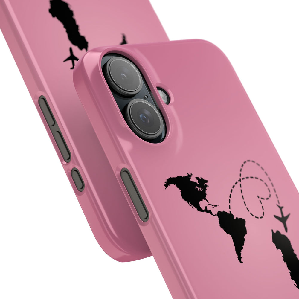 America to Albania Pink Snap Phone Case