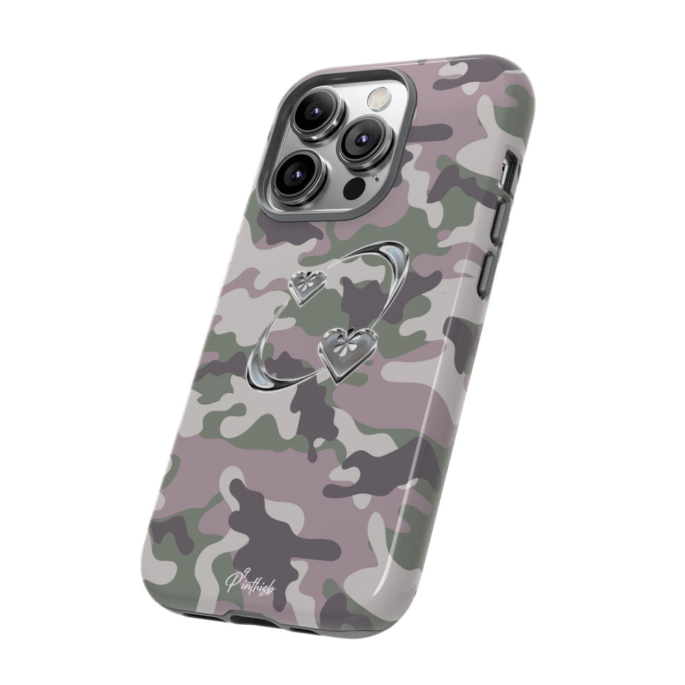 Camouflage Heart Tough Phone Case