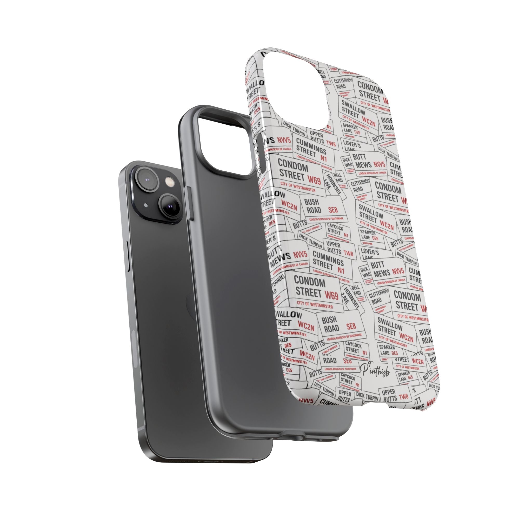 Cheeky London Street Signs Phone Case