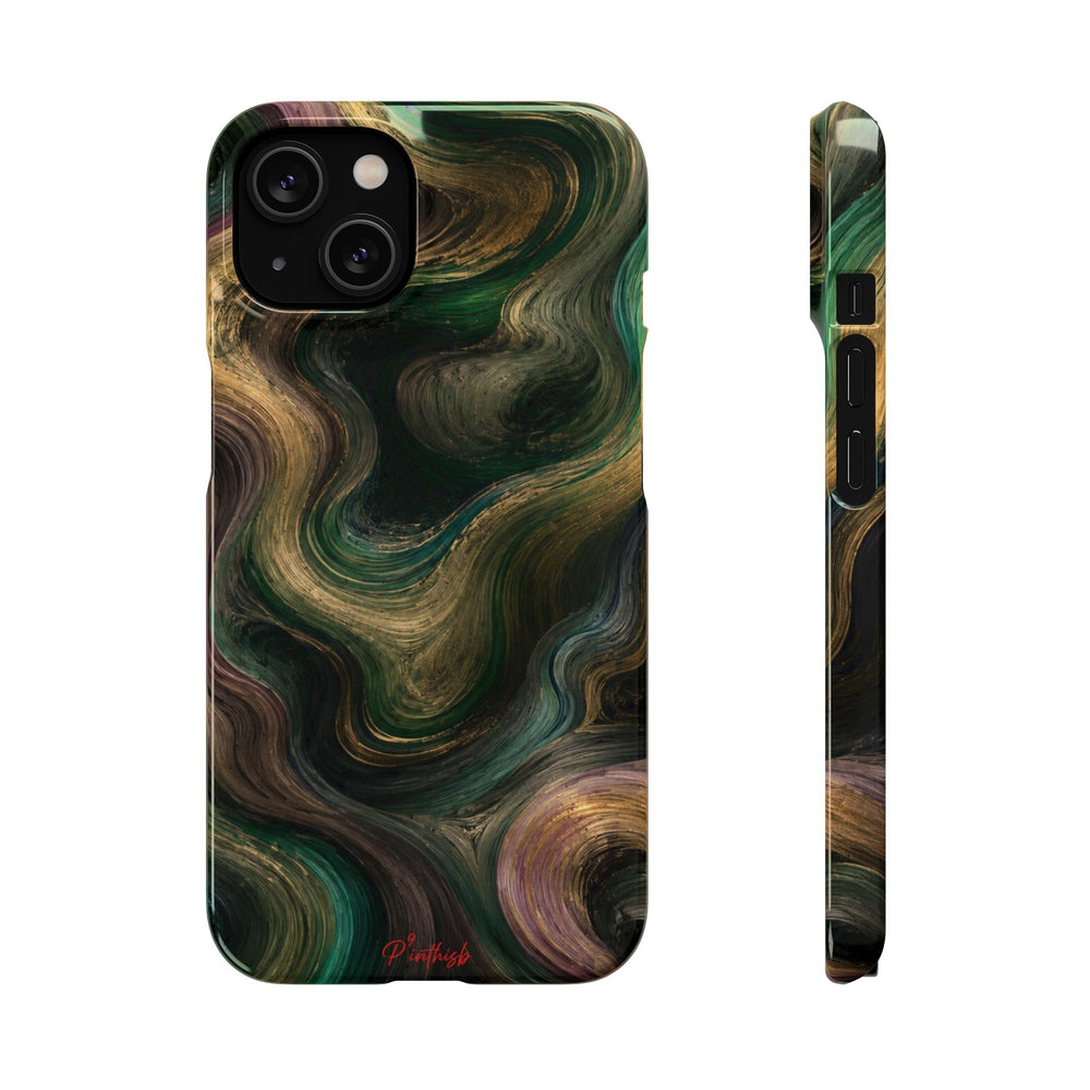 Marbled Forest Snap Phone Case