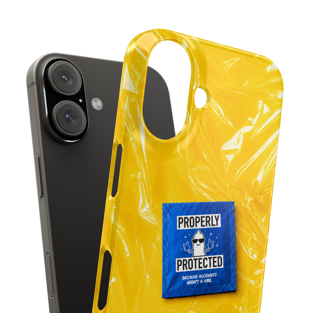 "Properly Protected" Graphic Snap Phone Case