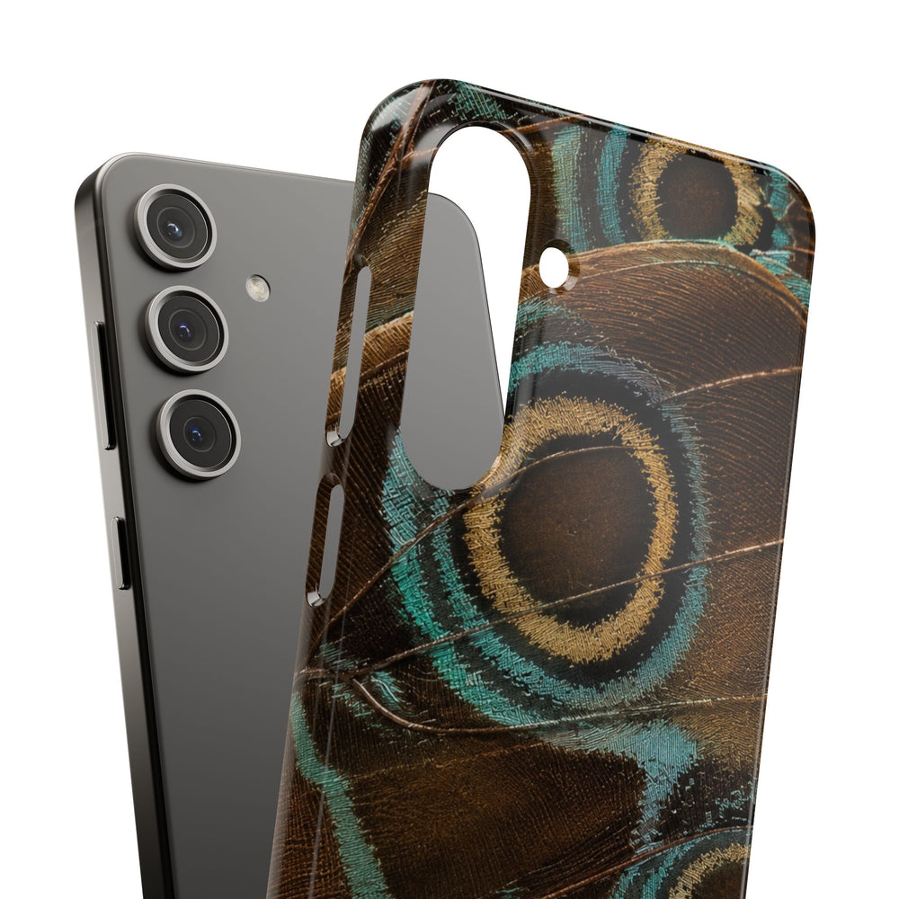 Peacock Feather Pattern Snap Case