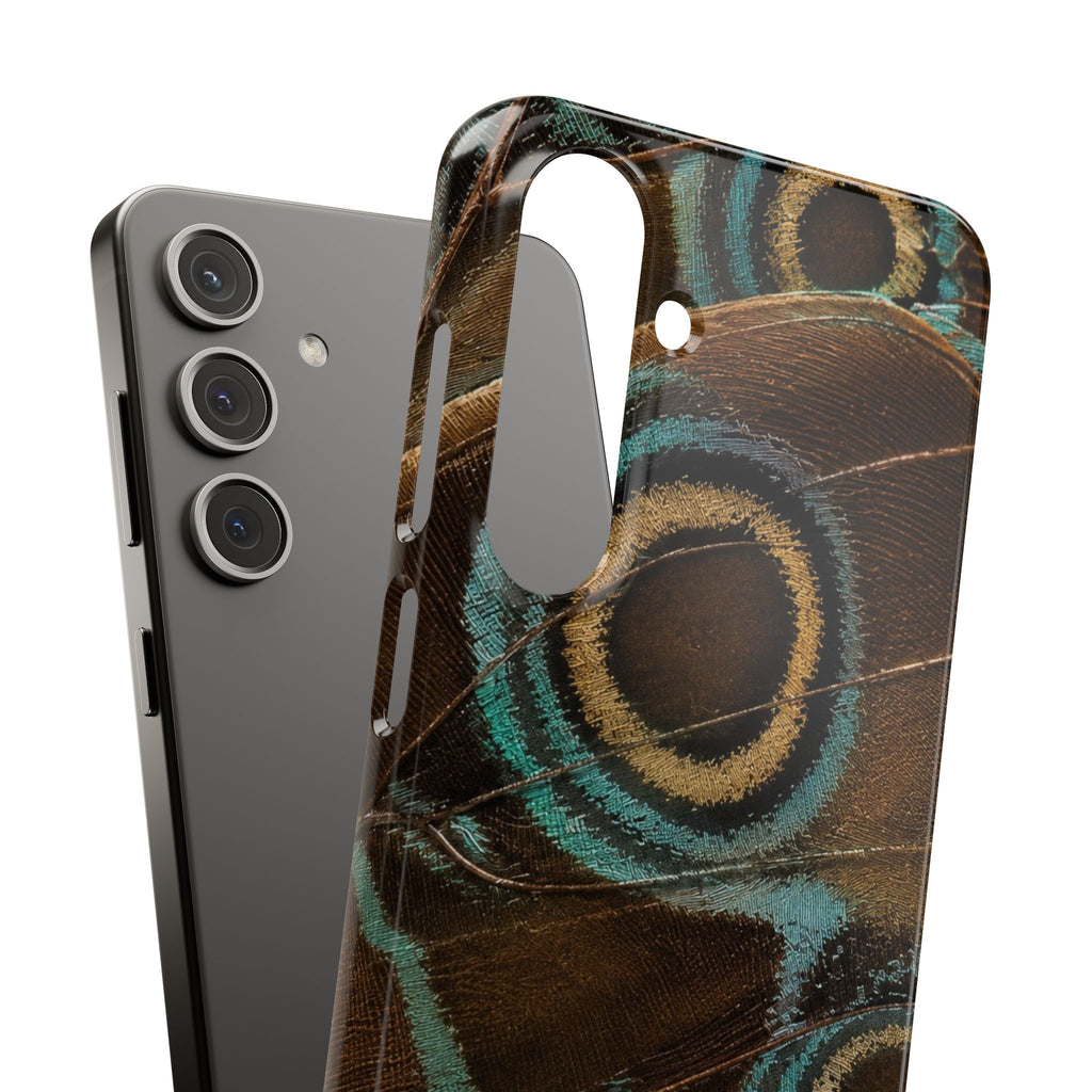 Peacock Feather Pattern Snap Case