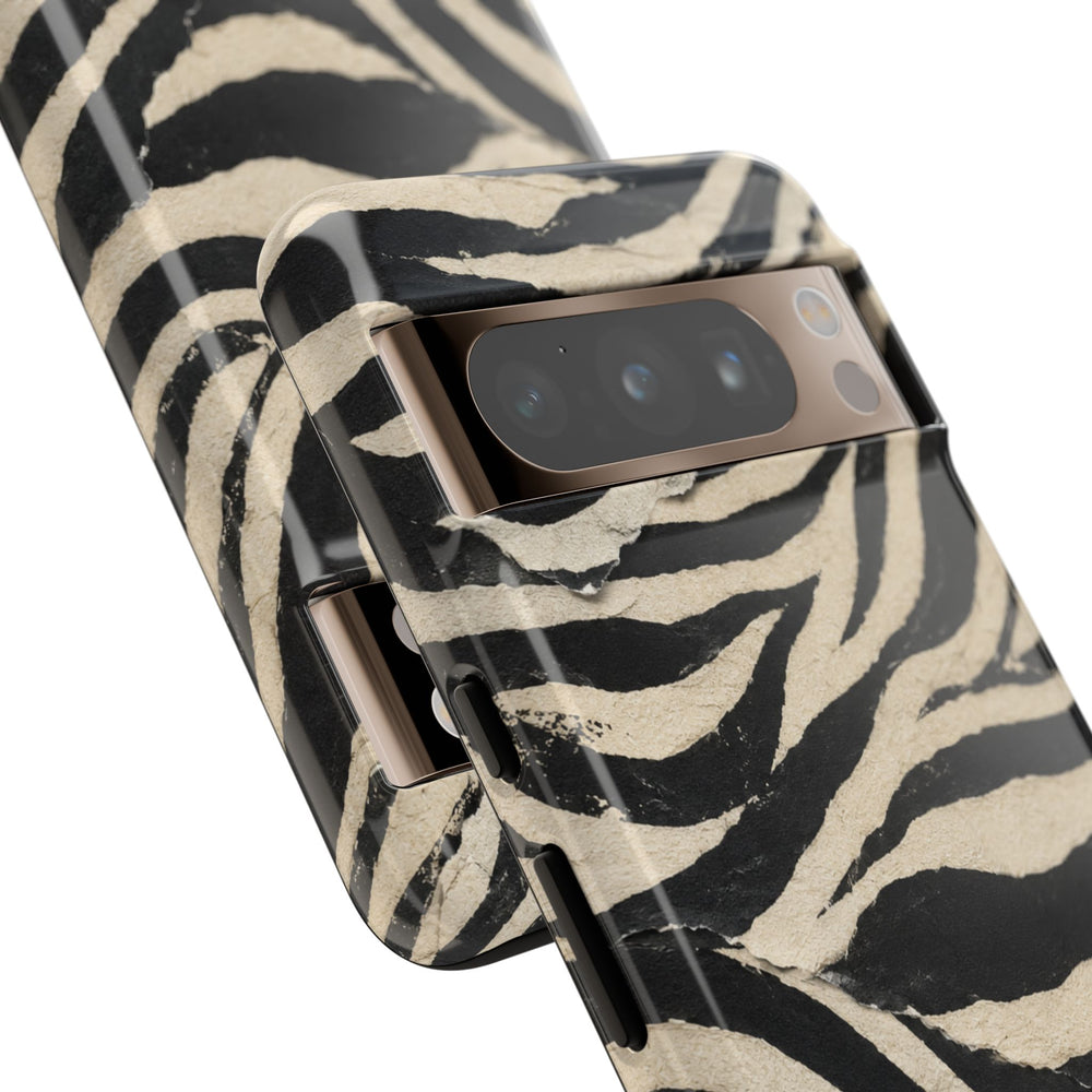 Wavy Peach & Mauve Tough Case