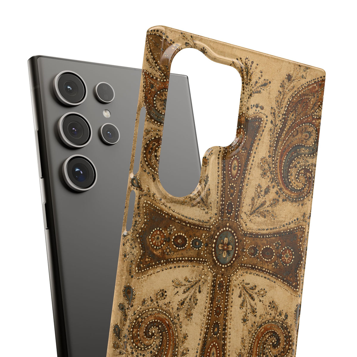 Cross Paisley Snap Case