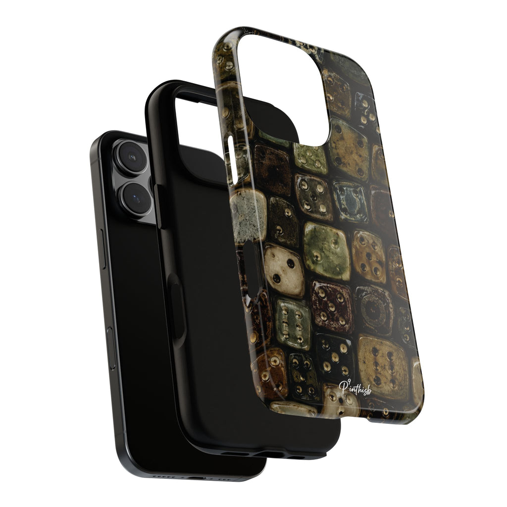 Vintage Dice Tile Phone Case