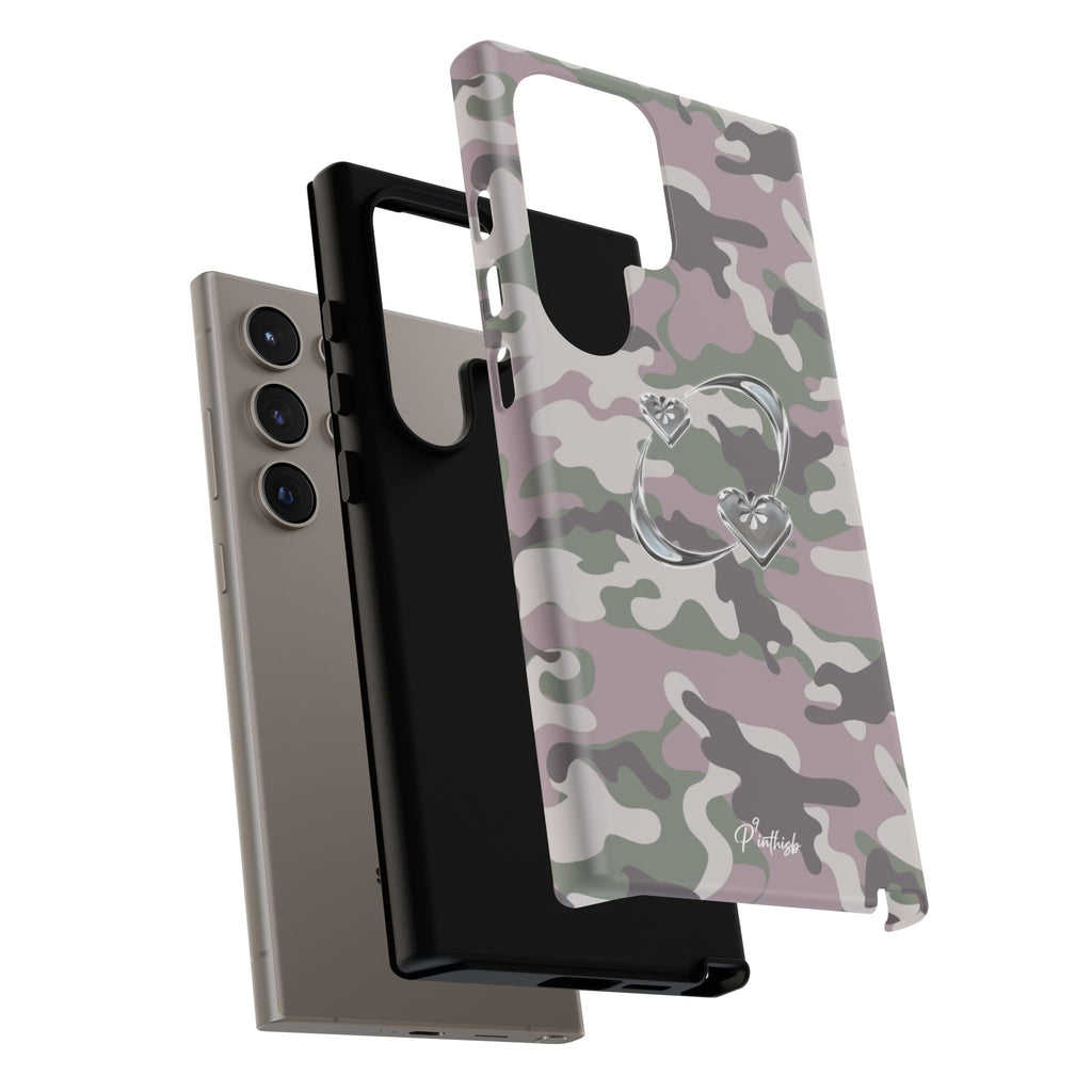 Camouflage Heart Tough Phone Case