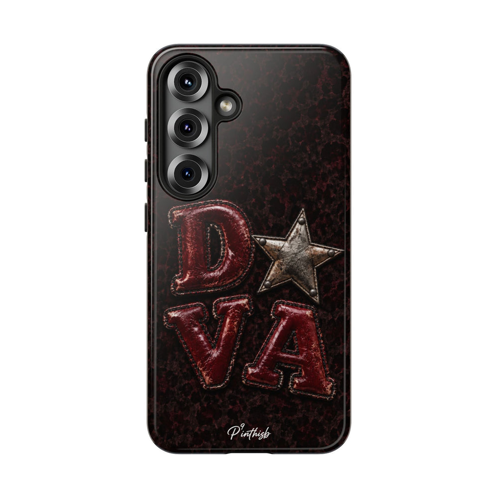 Geometric Blue Diamond Tough Phone Case