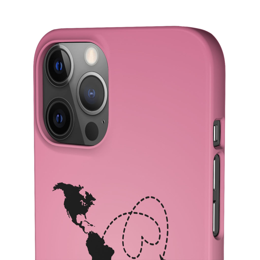 America to Albania Pink Snap Phone Case