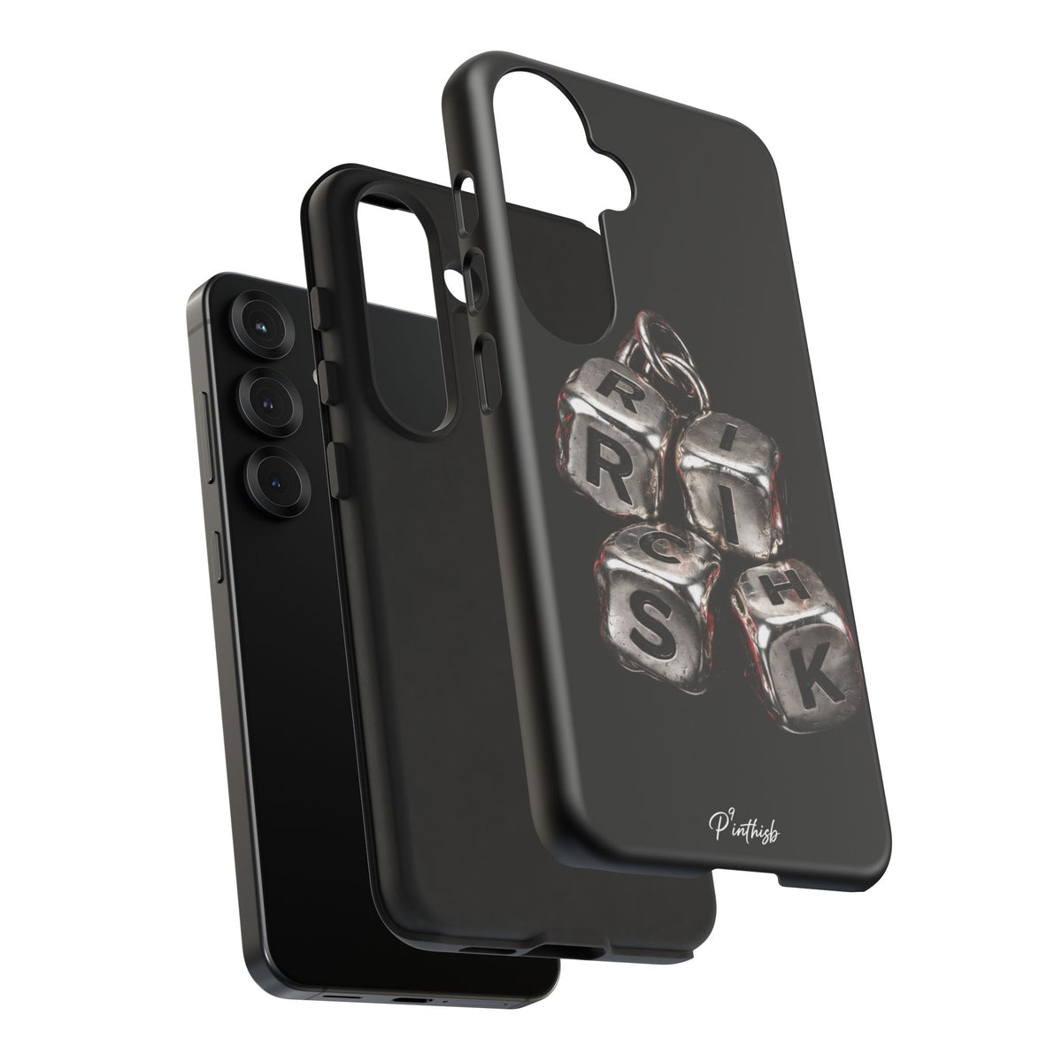 Metallic Dice 'RISK' Phone Case