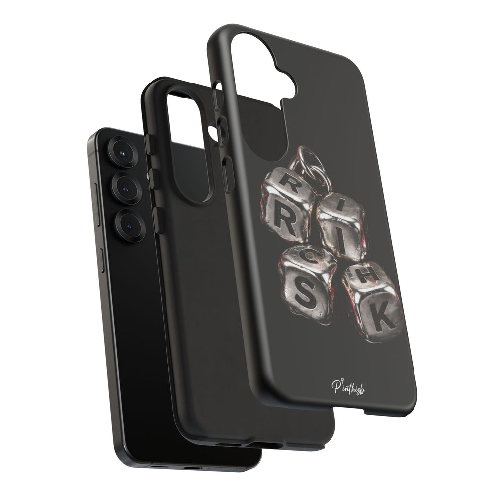 Metallic Dice 'RISK' Phone Case