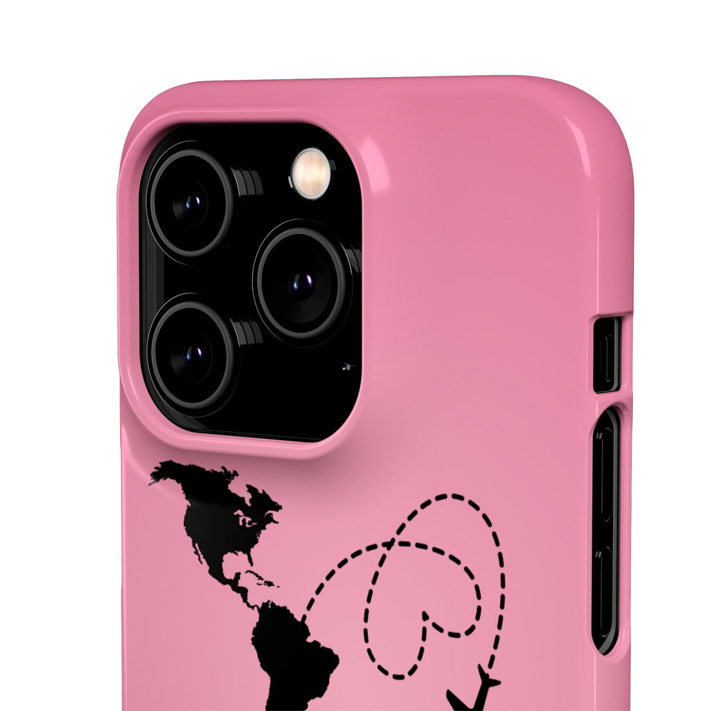 America to Albania Pink Snap Phone Case
