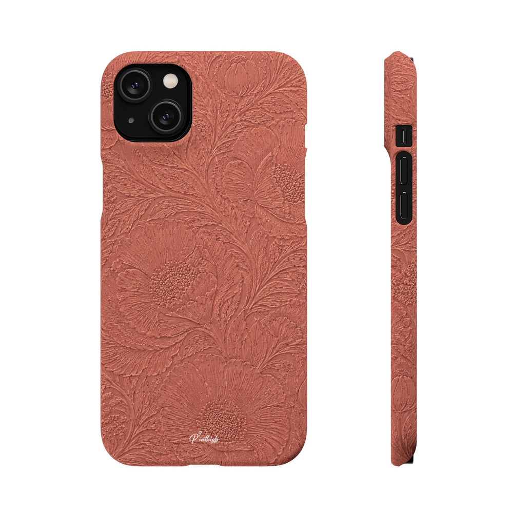 Embossed Floral Snap Case